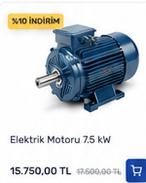 Elektrik Motoru 7.5 kW